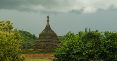 缅甸Mrauk U美丽的佛教纪念碑