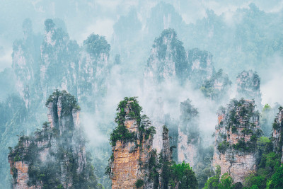 张家界的山,中国