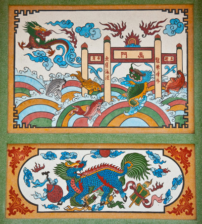 中国画中，麒麟童话动物