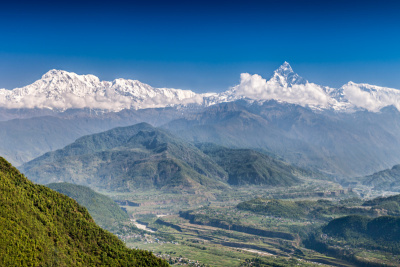 Machhapuchhre和Annapurna山脉