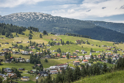 奥地利，蒂罗尔，Hirschegg Kleinwalsertal村
