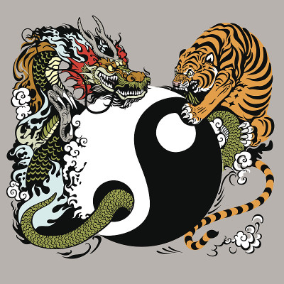阴阳象征着龙虎斗