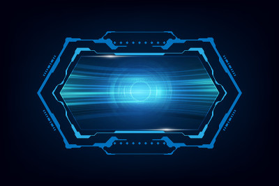 tech sci fi pattern design background. vector illu