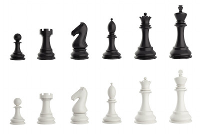 一套黑白棋子。
