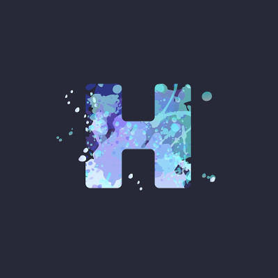 粗体字母H冬季霜冻设计