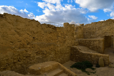 位于突尼斯地中海沿岸的中世纪堡垒Bordj El Kebir (Fort Ghazi Mustaph