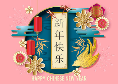 经典的中国新年背景