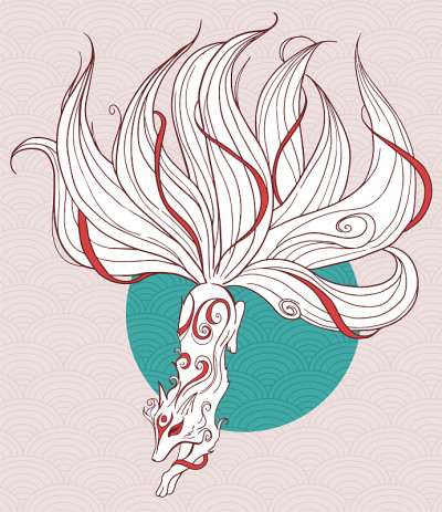 插图用九尾狐