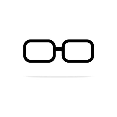 glasses Icon. Vector concept illustration for desi