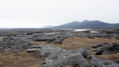 冰岛中部通往阿斯卡的沿途风景