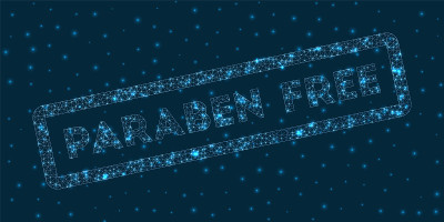 在数字风格的Paraben自由词。