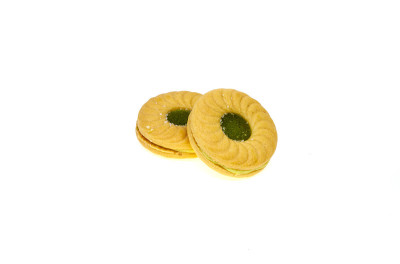 三明治饼干，苹果味奶油和猕猴桃苹果味