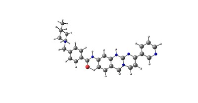 伊马替尼分子结构孤立于白色