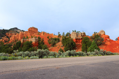 红色峡谷全景，犹他州，美国