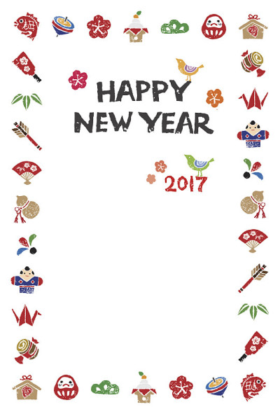 带有日本元素的贺年卡