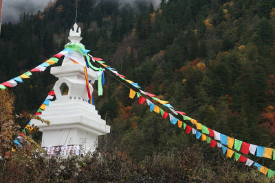 西藏祈祷旗帜