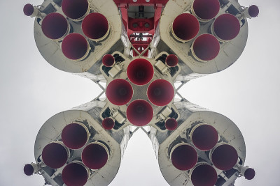 莫斯科VDNKh公园的太空火箭