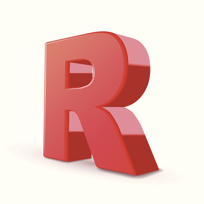 3d红色字母R