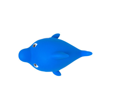 浴室漂浮的玩具鲨鱼孤立在白色的剪切路径