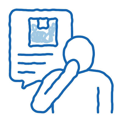 礼貌公司员工涂鸦图标手绘插图