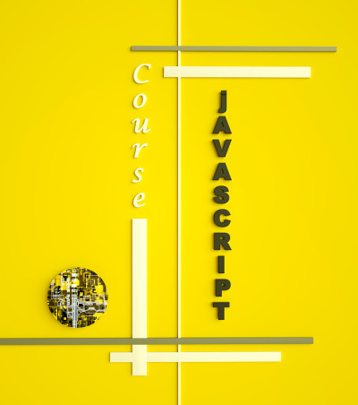 Javascript课程的3d渲染。程序设计教程。编码的概念。Javascript语言学习。在线教育