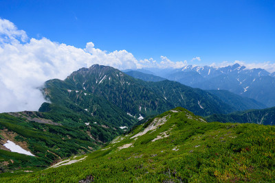 日本北阿尔卑斯山的高柳山