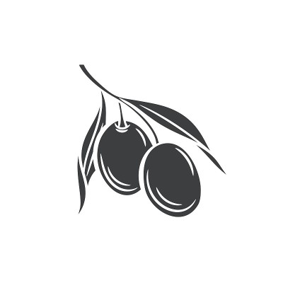 Olives glyph icon badge