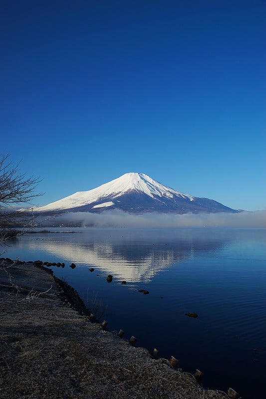 我的。富士山和山中湖