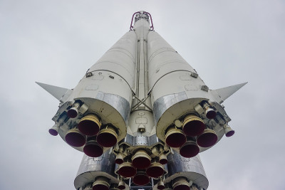 莫斯科VDNKh公园的太空火箭