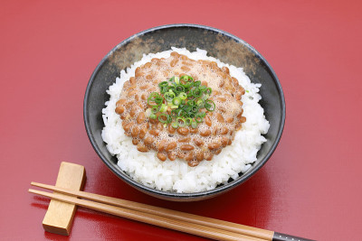 日本食物，米饭和纳豆