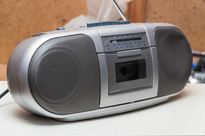 旧磁带立体声扬声器