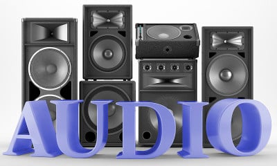 音频图标-迪斯科扬声器