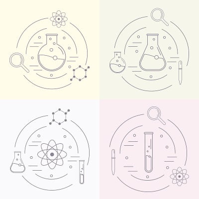 化学和科学图标