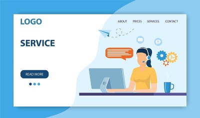客户服务登陆页面。
