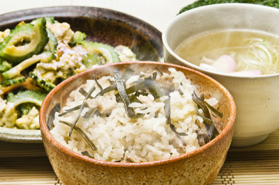 猪肉米饭当地美食/冲绳