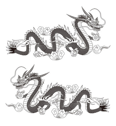 龙的插图。