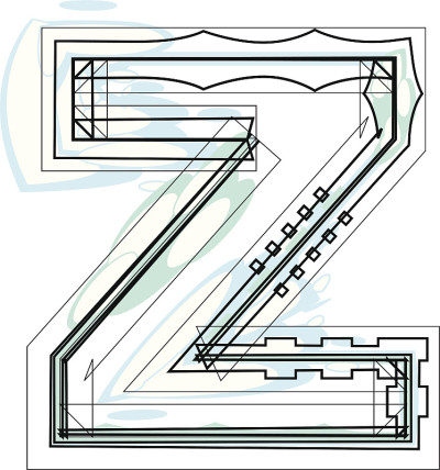 字体说明字母z