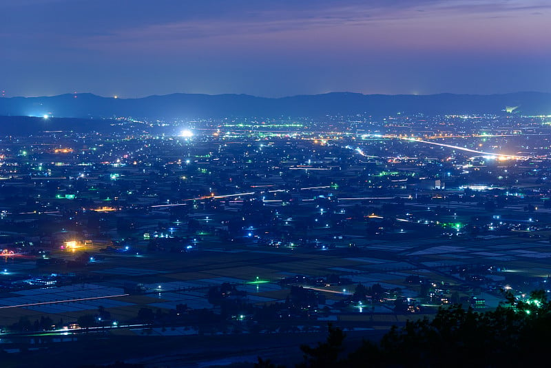 日本富山Tonami平原景观