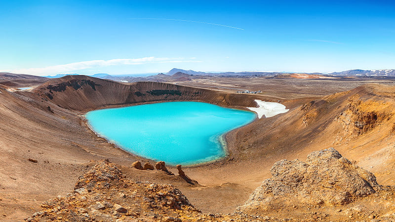 克拉夫拉地热区的Viti火山口