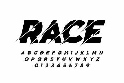 Sport style modern font