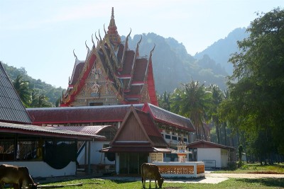 Khao Sam roi Yot国家公园的漂亮寺庙