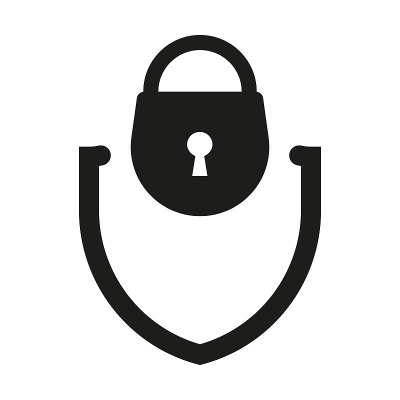 保安及锁具标志。矢量图标说明