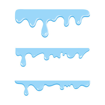 Various forms of liquid flow and water flow from h