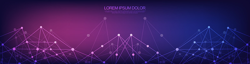 Website header or banner design with abstract geom