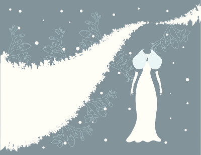冬季婚礼下雪