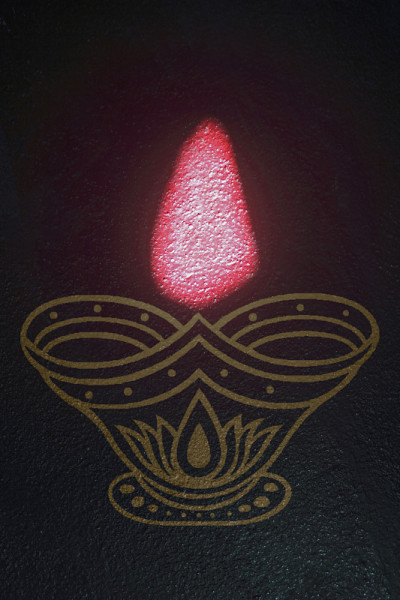 抽象的光的形式Diya，概念