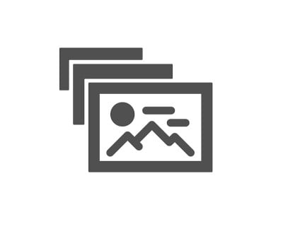 相册简单的图标。图片缩略图信号。向量