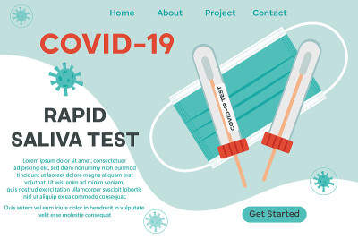 快速唾液检测冠状病毒COVID - 19