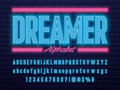 氖字体。
