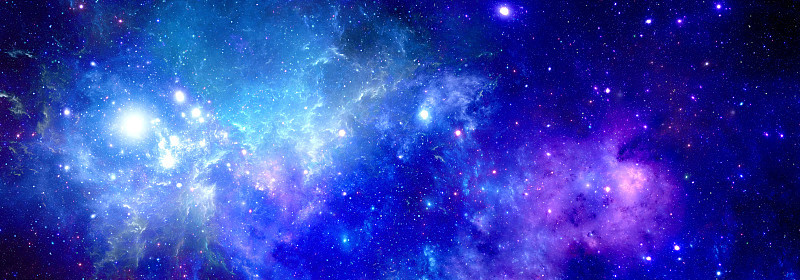 宇宙星云和深空恒星的光辉